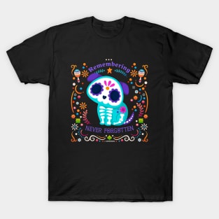 Remembering Never Forgotten Dog edition | day of dead | día de muertos T-Shirt